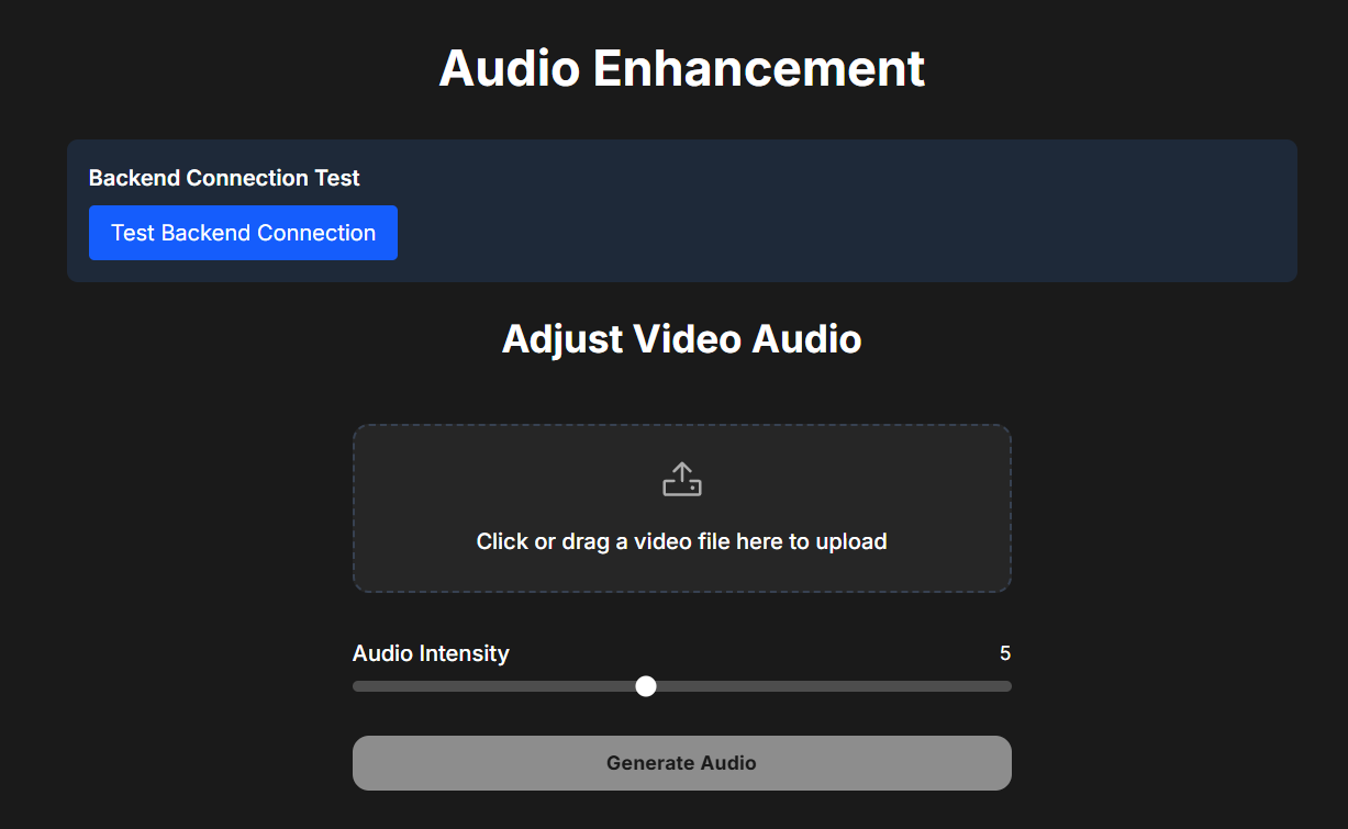 Basic UI screenshot